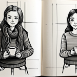 Character Design Sketch in a Coffee Shop**

"A character designer sketches in a Moleskine sketchbook at a bustling coffee shop. She is fully clothed in a comfortable sweater and jeans, focused on her work. The sketch shows the early stages of a character design, emphasizing basic shapes and dynamic poses. Background includes blurred figures and coffee cups. Art style: loose sketch, graphite on paper. safe for work, appropriate content, fully clothed, modest, professional, perfect anatomy, natural proportions, well-formed hands, proper finger count, natural body proportions, family-friendly."

**