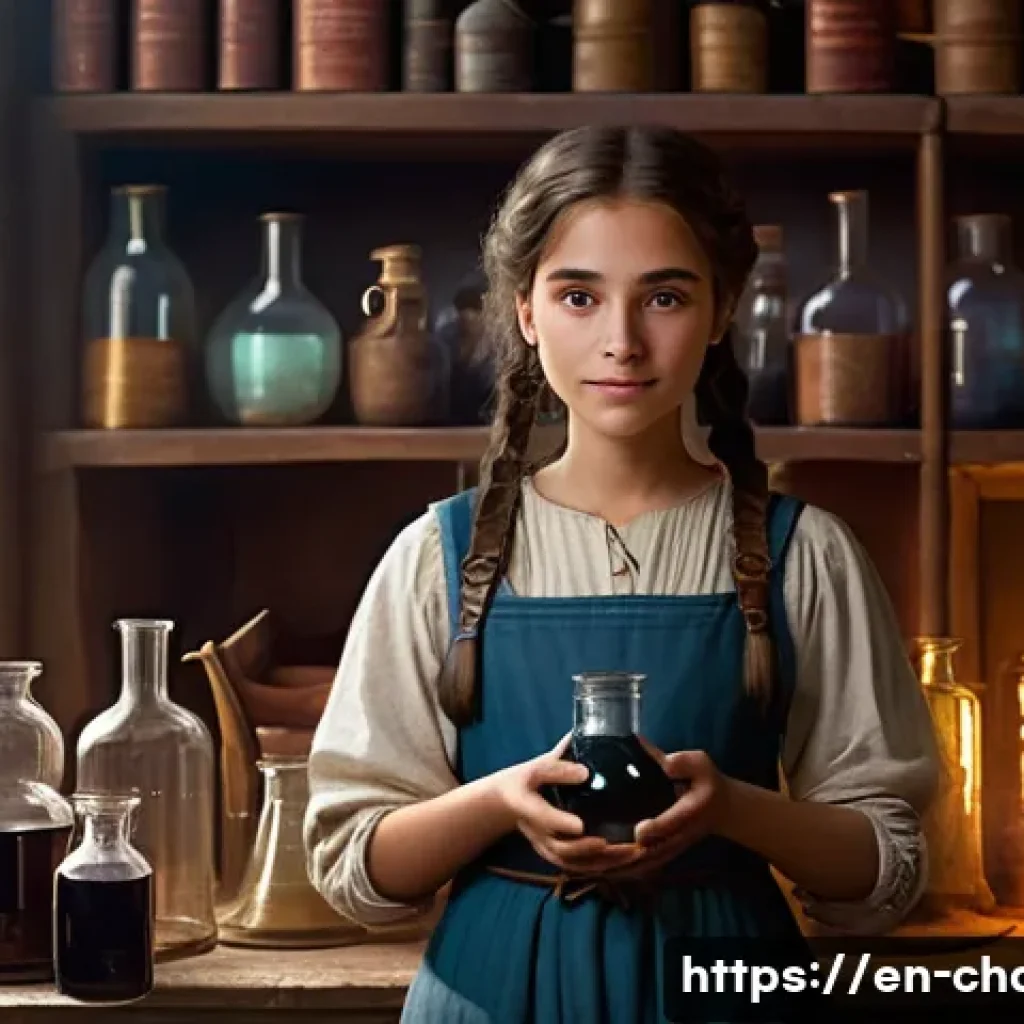 캐릭터디자인 자격증 필수 과목 심화 학습 - **Prompt: "The Alchemist's Apprentice"**
A young, enthusiastic female alchemist's apprentice, ap...