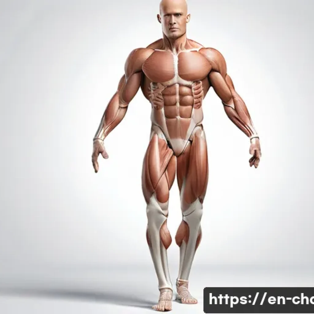 캐릭터디자인 자격증의 필수 참고 자료 - A highly detailed digital illustration of a character design study focused on human anatomy, showing...