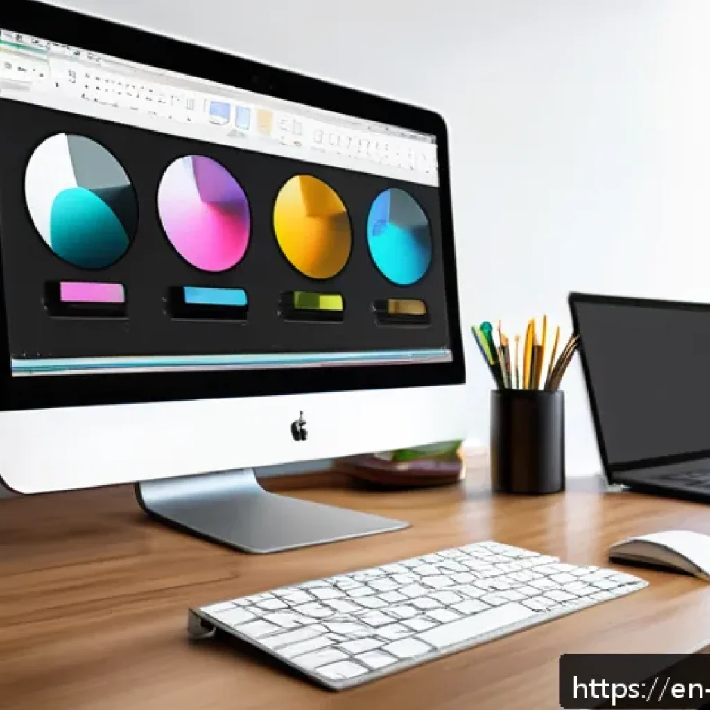 캐릭터디자이너의 자기소개서 작성법 - A modern, clean character designer’s workspace featuring a sleek desk with dual monitors displaying ...